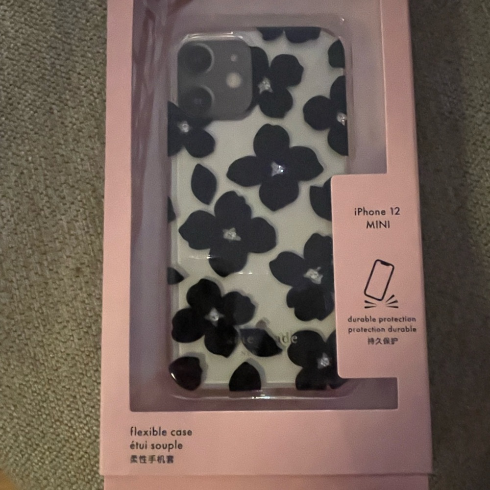 NWOT Kate Spade Jeweled Blooms iPhone 12 Mini Phone Case